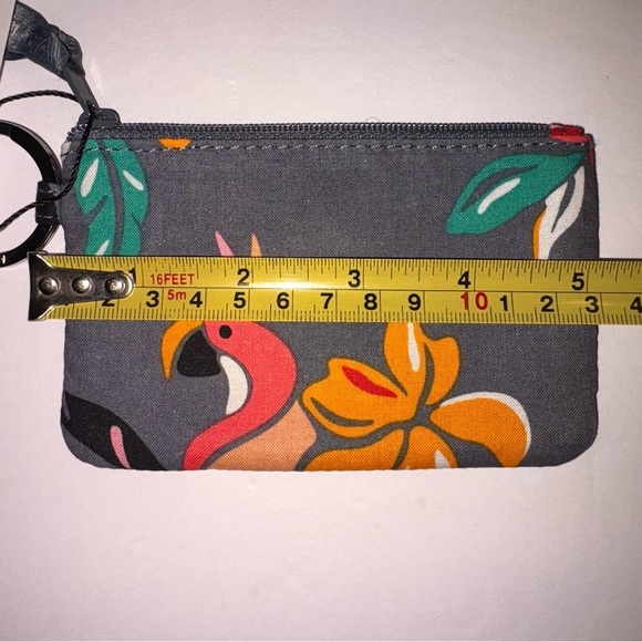 🆕 Vera Bradley Gray ID Holder with Colorful Floral Accents - Picture 4 of 4